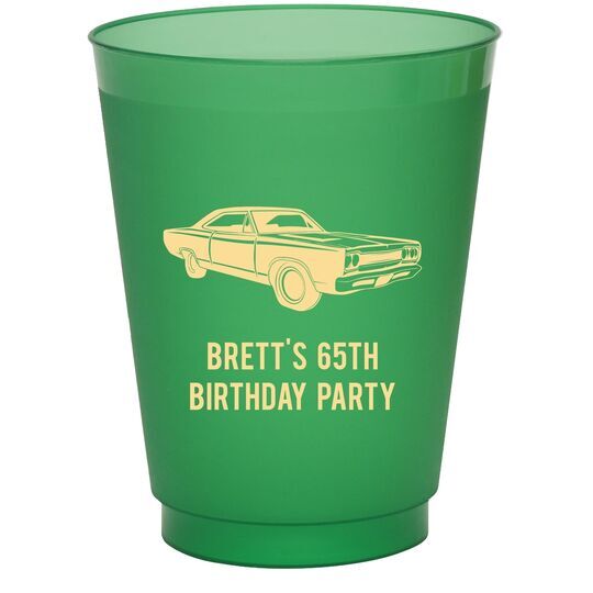 Muscle Car Colored Shatterproof Cups